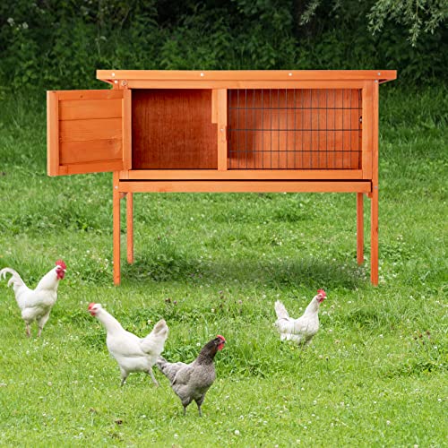 36" Single Deck Waterproof Wooden Rabbit Hutch R31443