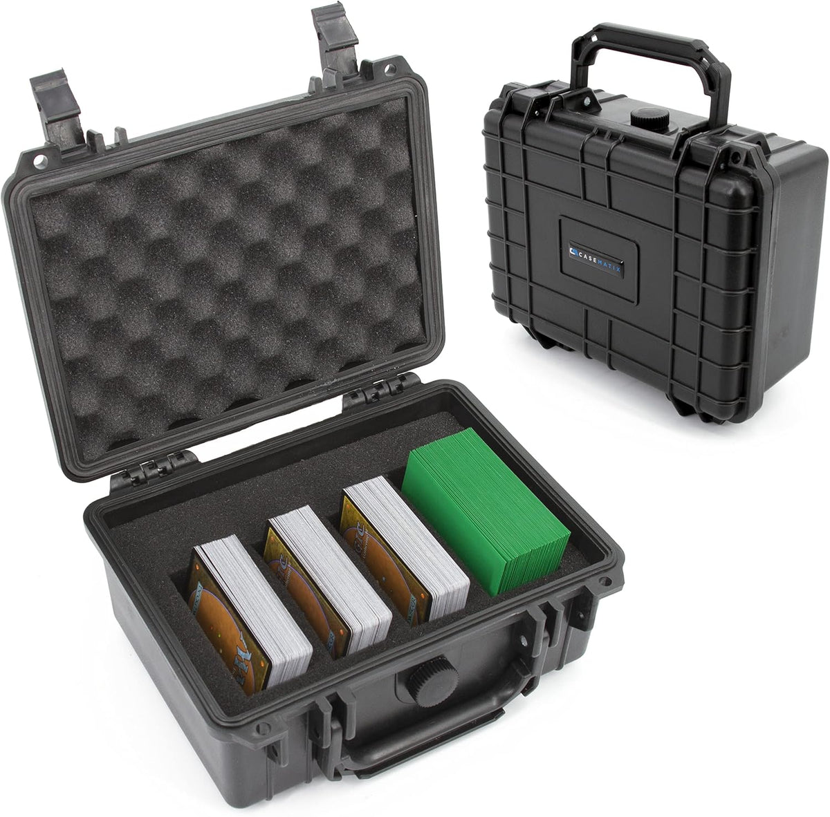 Waterproof 550 Card Trading Card Case with Foam Interior K3412