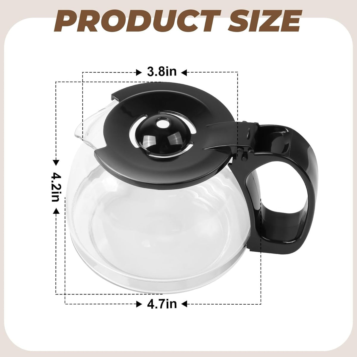 4-Cup Glass Carafe J8814