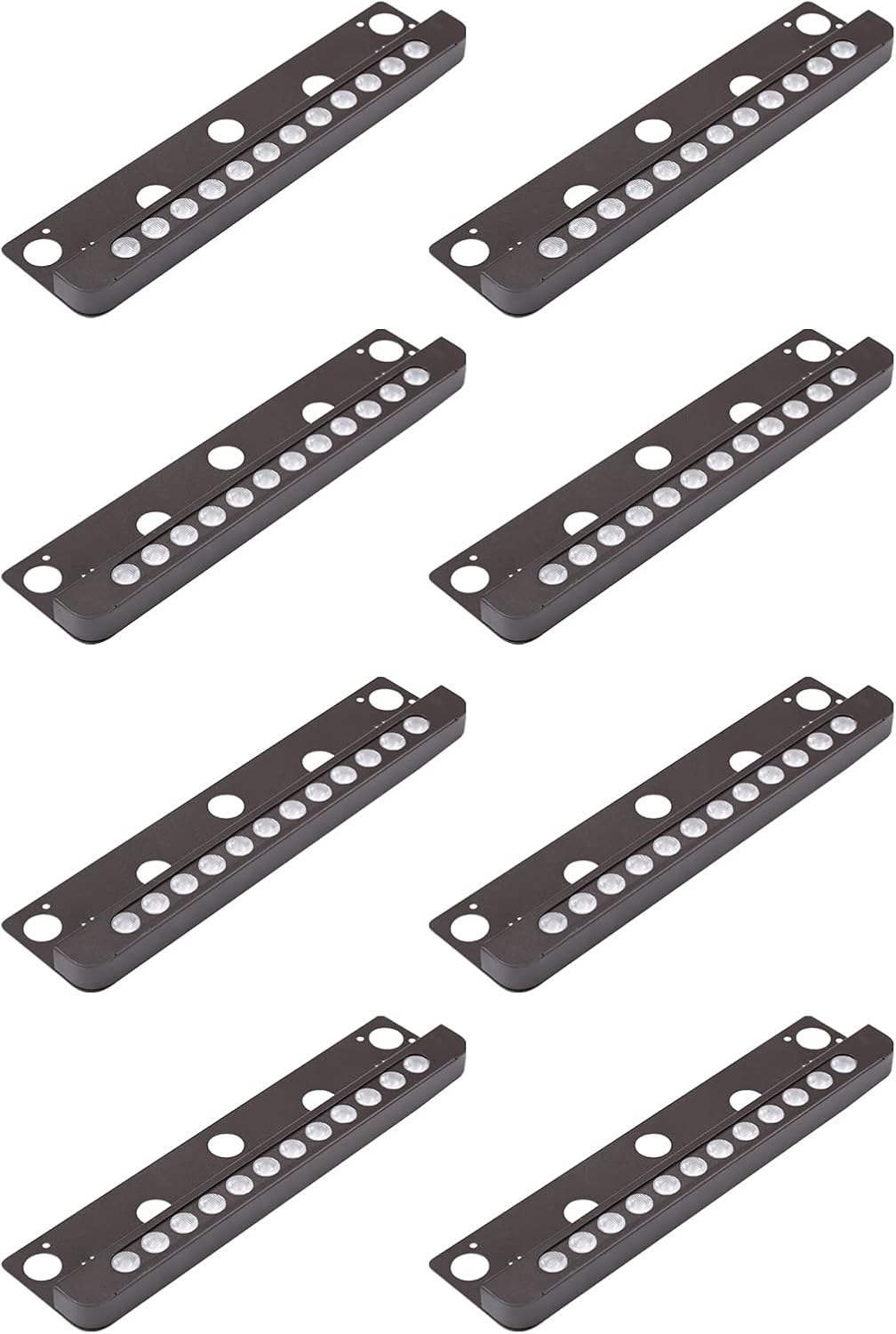 7 Inch 8-Pack 12V Low Voltage Hardscape Paver Light IP65 Waterproof 3W 2700K M4317