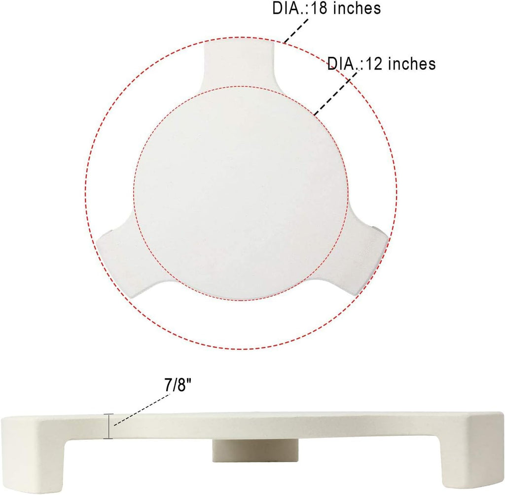 Ceramic Heat Deflector Pizza Stone Smoking Stone R3275