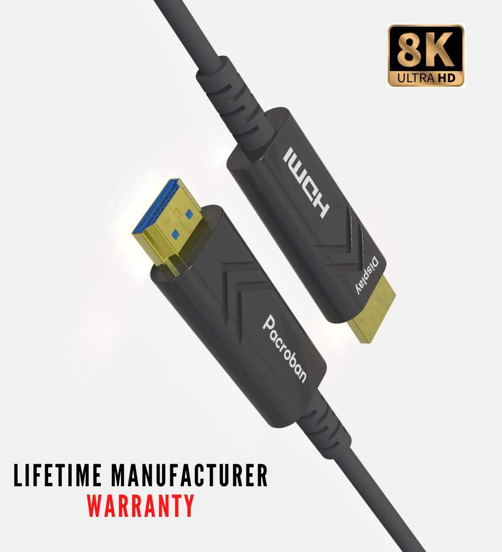 150ft Fiber Optic HDMI 2.1 Cable 8K 4K 120Hz 48Gbps Q32441