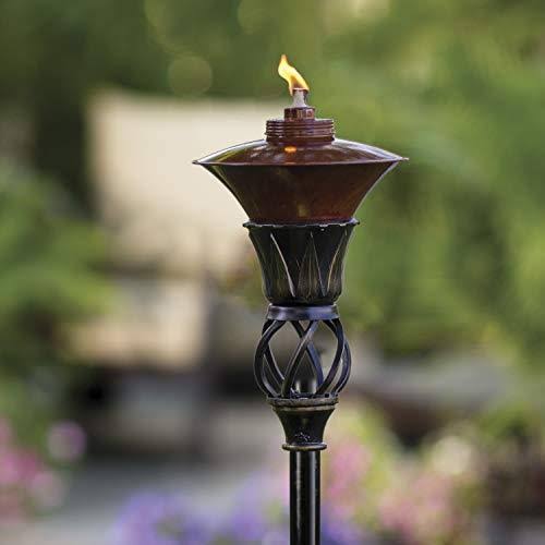Brushed Copper Metal Torch E8766
