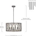 5-Light Outdoor Candle Chandelier U194081