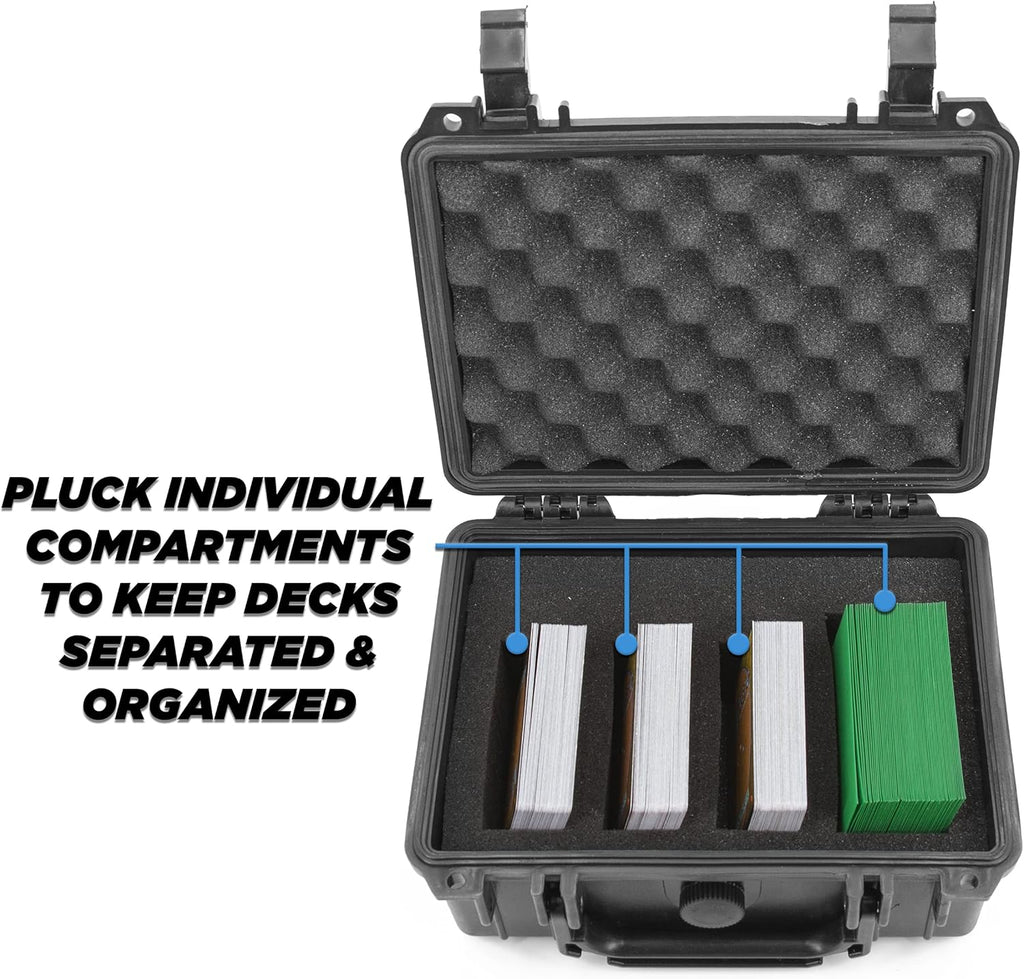 Waterproof 550 Card Trading Card Case with Foam Interior K3412