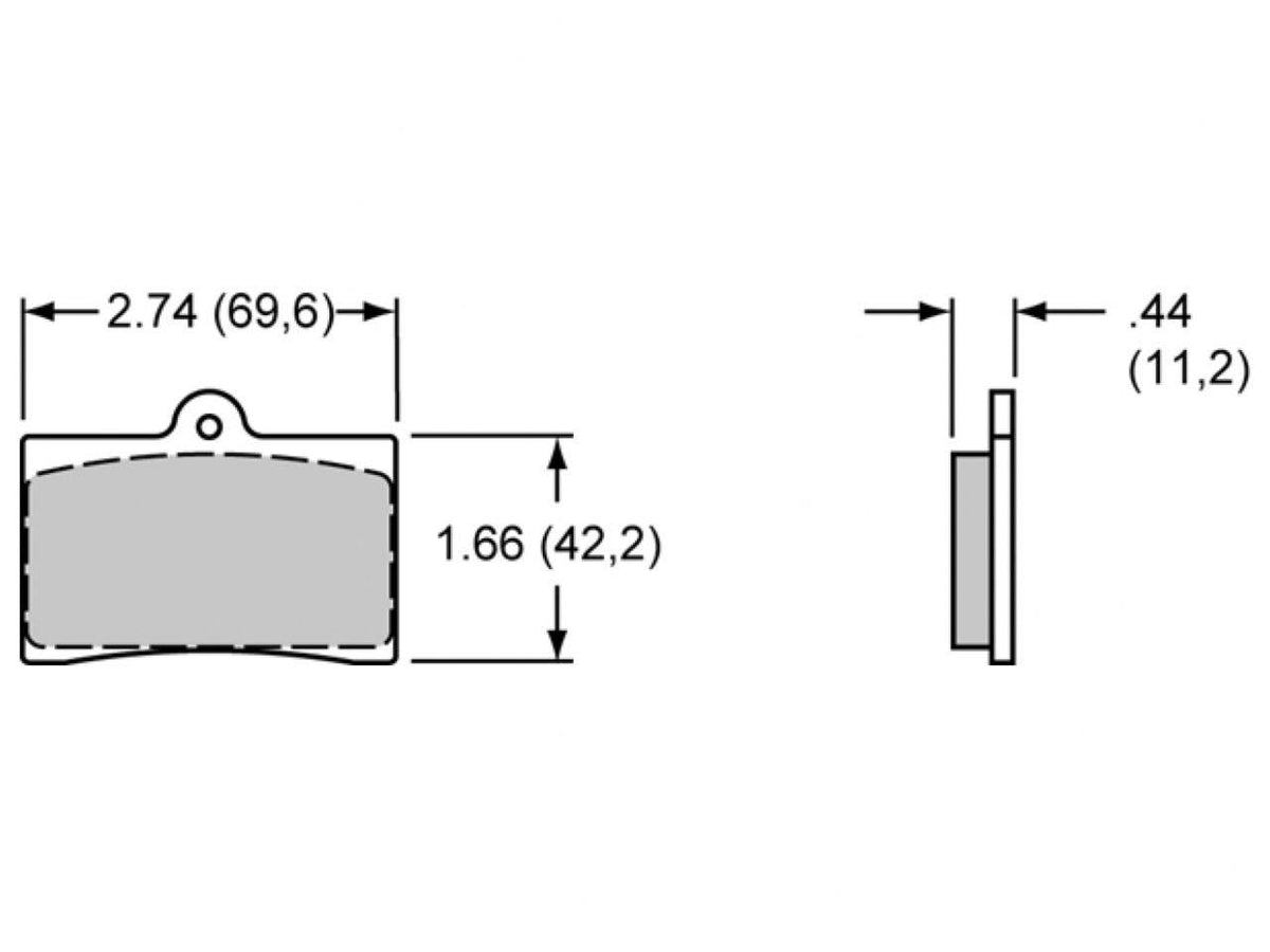 Brake Pads Set of 4 A13836