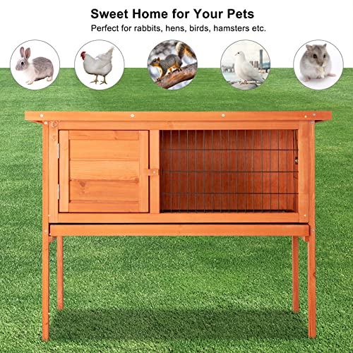 36" Single Deck Waterproof Wooden Rabbit Hutch R31443