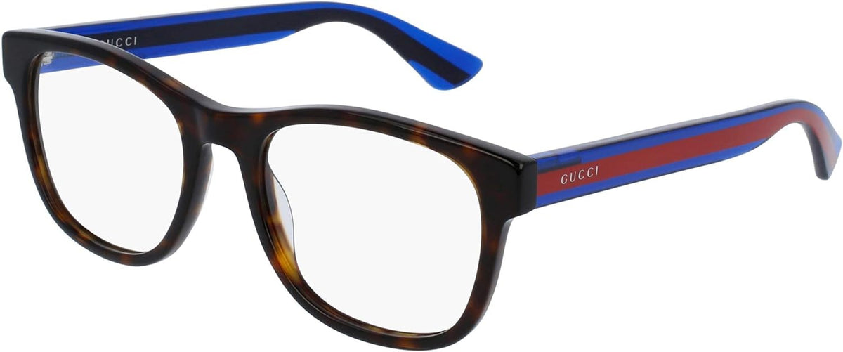 Havana Plastic Square Eyeglasses 53mm R17333