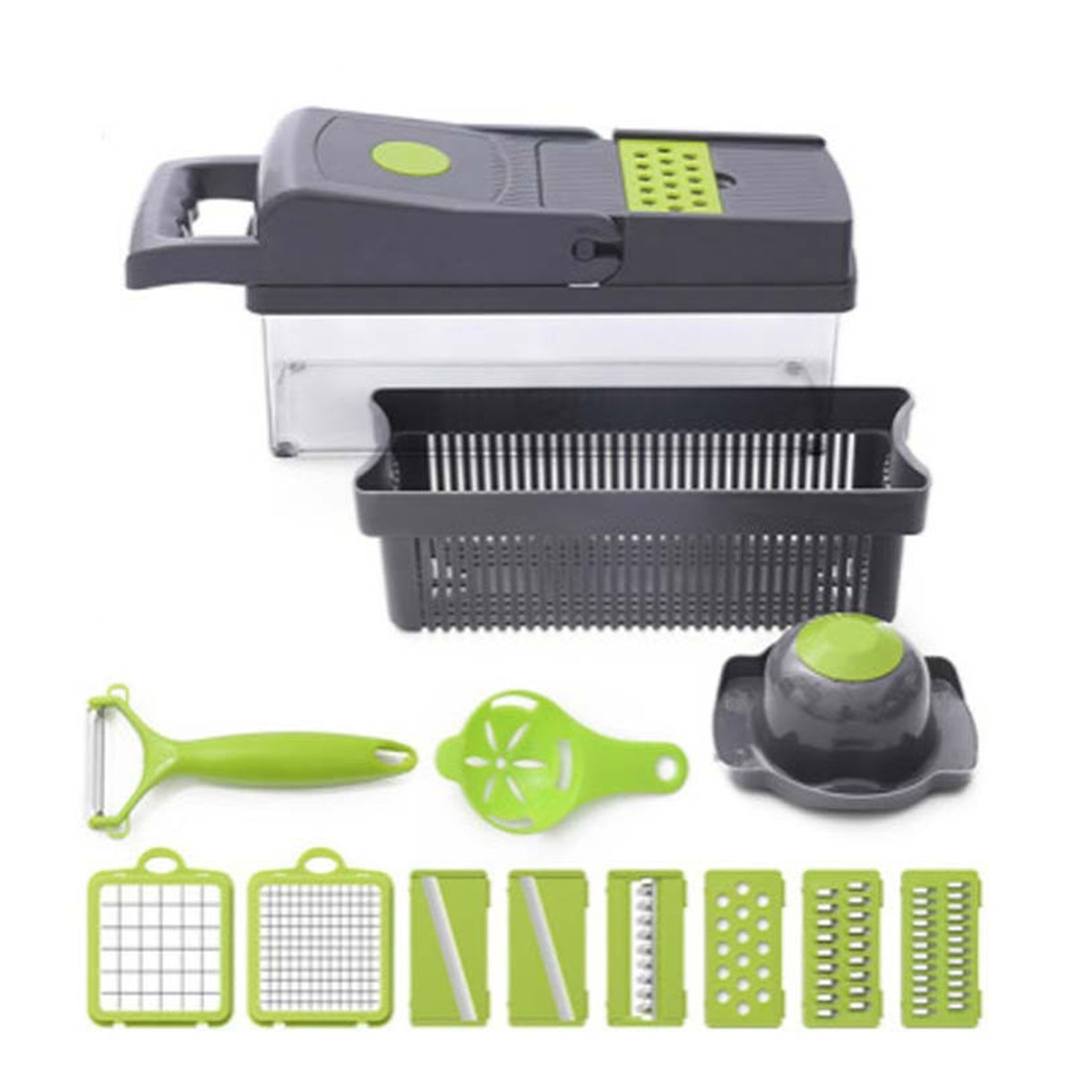 Food Chopper 8 Blade Vegetable Slicer with Container T632