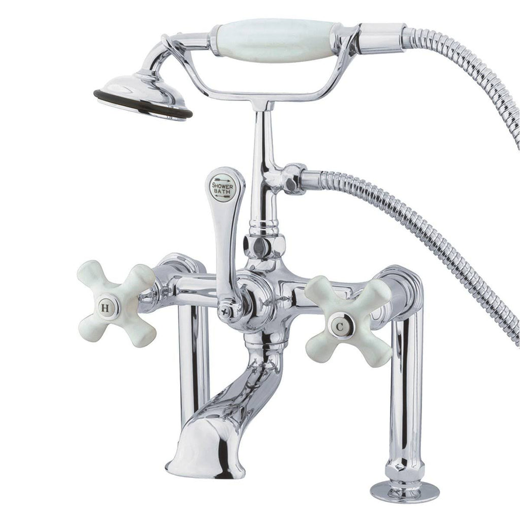 Oil Rubbed Bronze Clawfoot Tub Filler with Hand Shower J78311