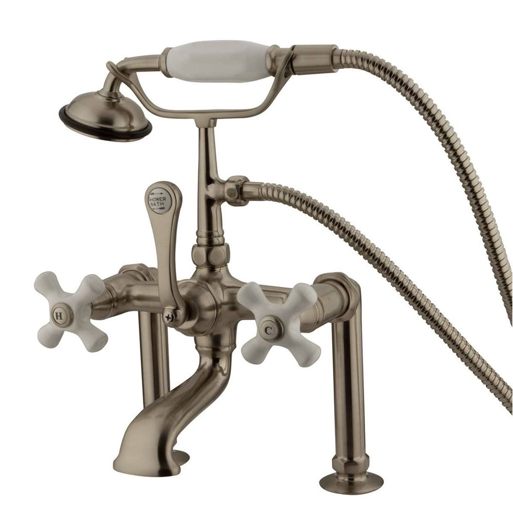 Oil Rubbed Bronze Clawfoot Tub Filler with Hand Shower J78311