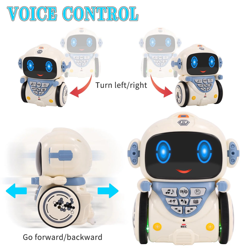 Kids Robot Toys with Voice Control Speech Recognition Singing Dancing Interactive Robot A4880