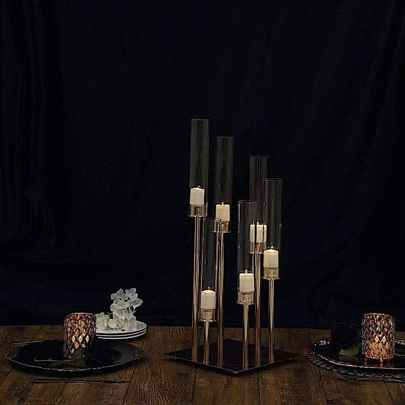 Gold 24 in Tall Candelabra Candle Holder Z919998