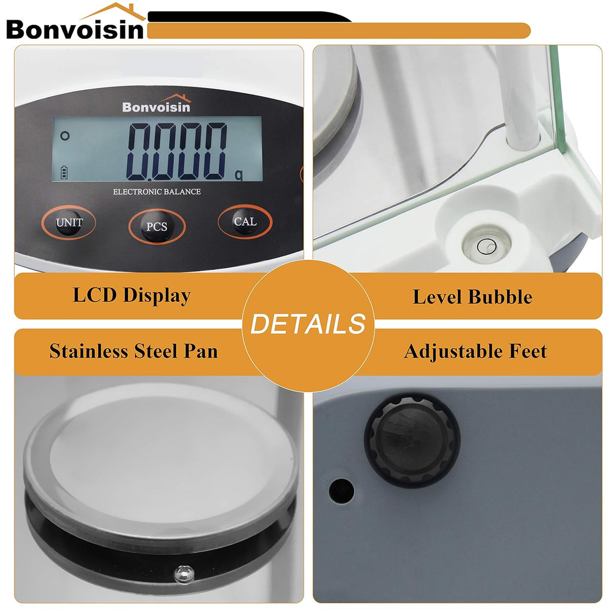 Analytical Balance 500g x 1mg Precision Lab Scale O716319