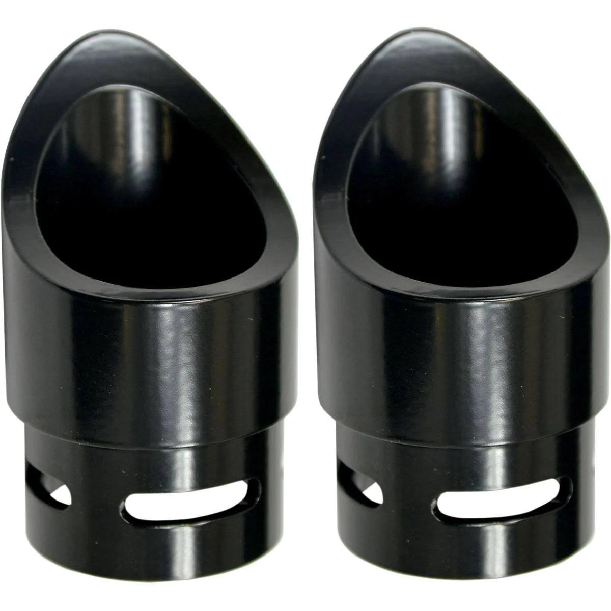 Black Mini Scalloped Exhaust Tip Q2288