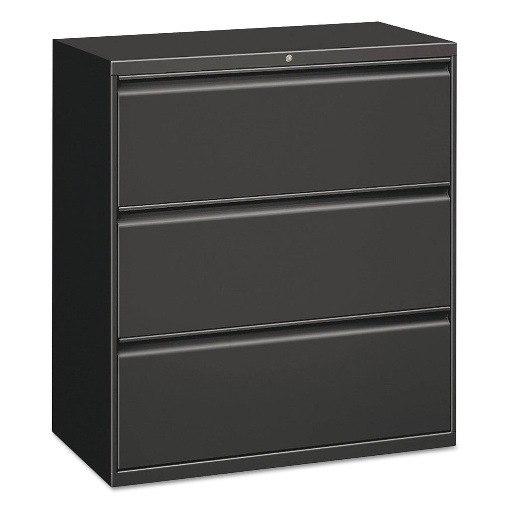 Three-Drawer Lateral File Cabinet, Charcoal K77169