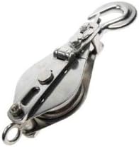 Snatch Block with Hook & Brass Bushing T304 SS 3/4" x 5" L273094