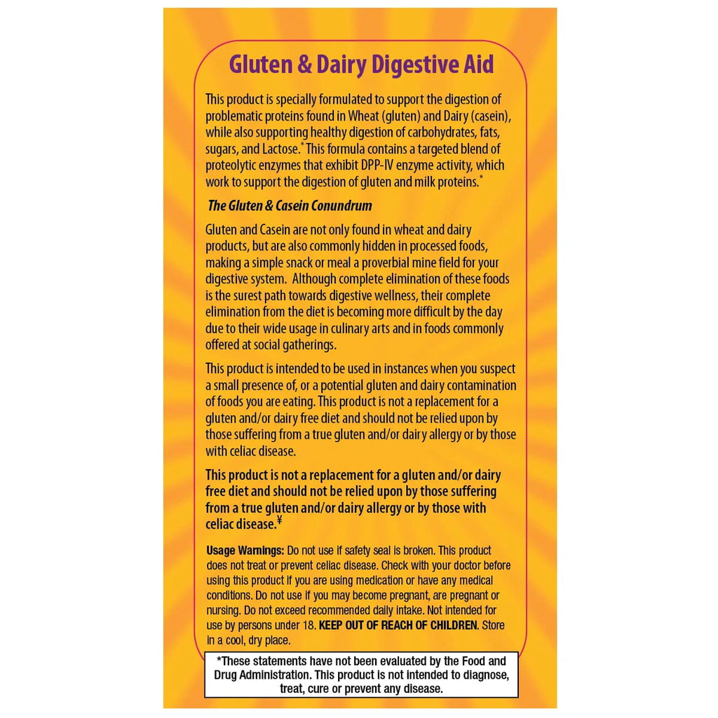 Gluten & Dairy Digestive Aid O58379
