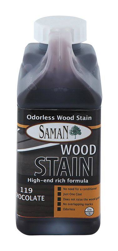 Semi-Transparent Chocolate Water-Based Wood Stain 32 oz. M2074
