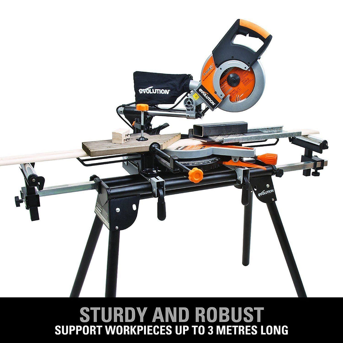 Compact Folding Miter Saw Stand with Quick Release T45890