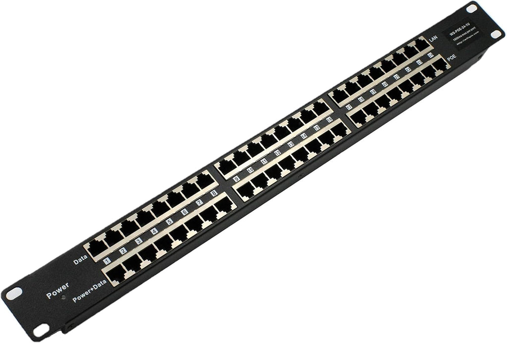 24 Port Passive PoE Injector with 48V 120W Power Supply S509959
