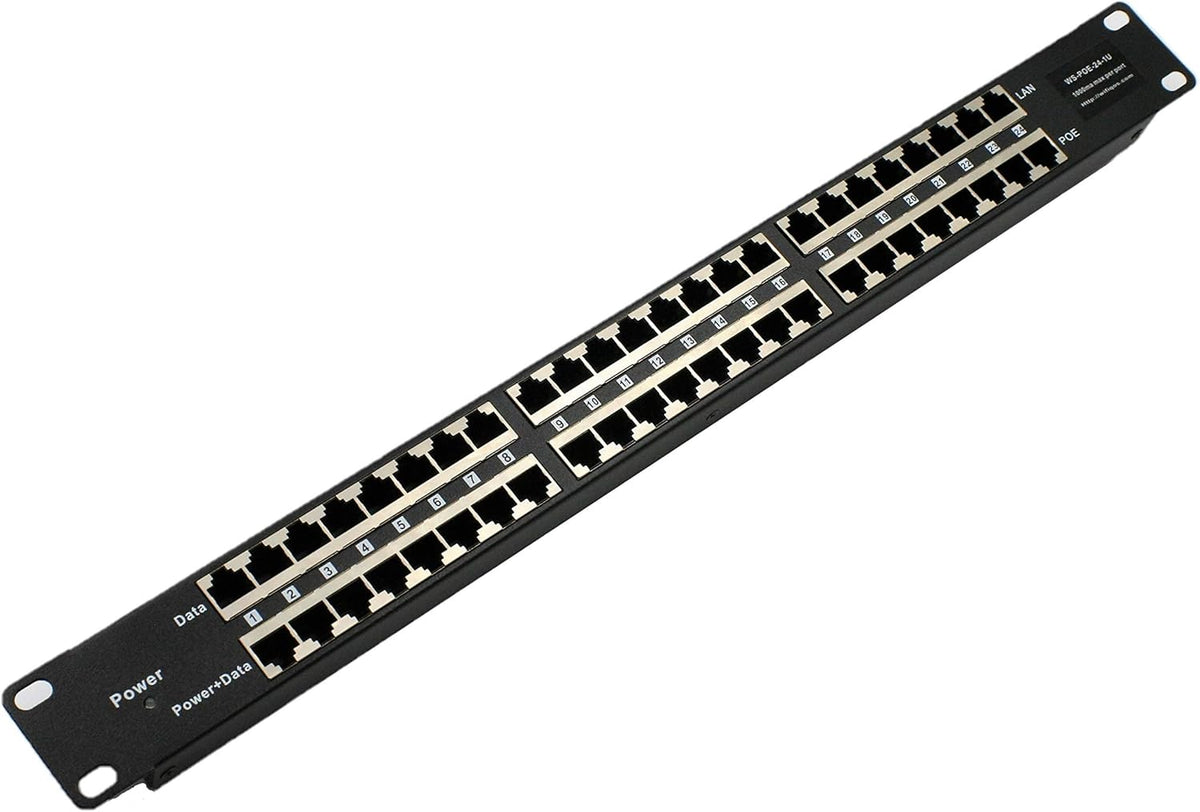 24 Port Passive PoE Injector with 48V 120W Power Supply S509959