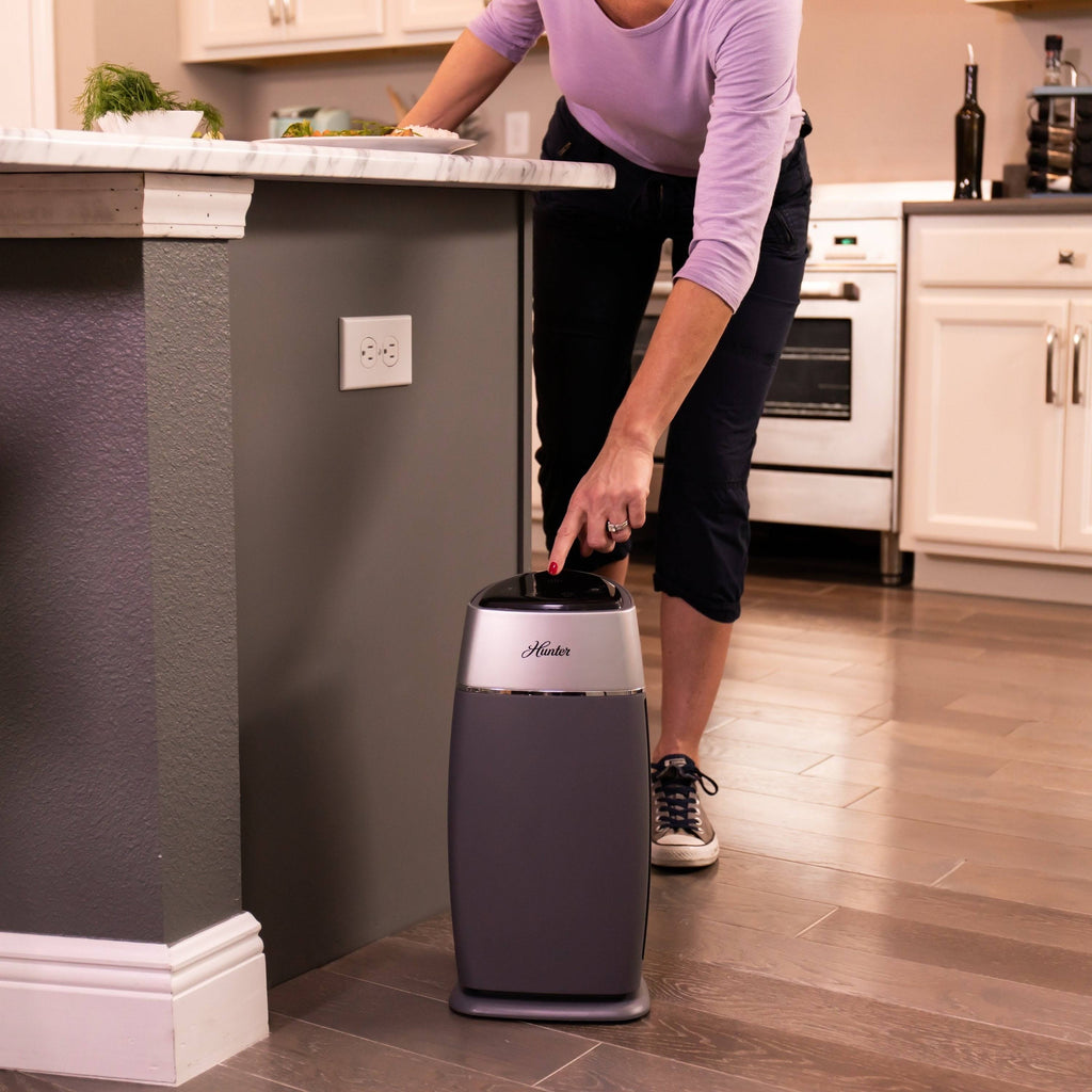 Black/Silver HEPA Tower Air Purifier B294187