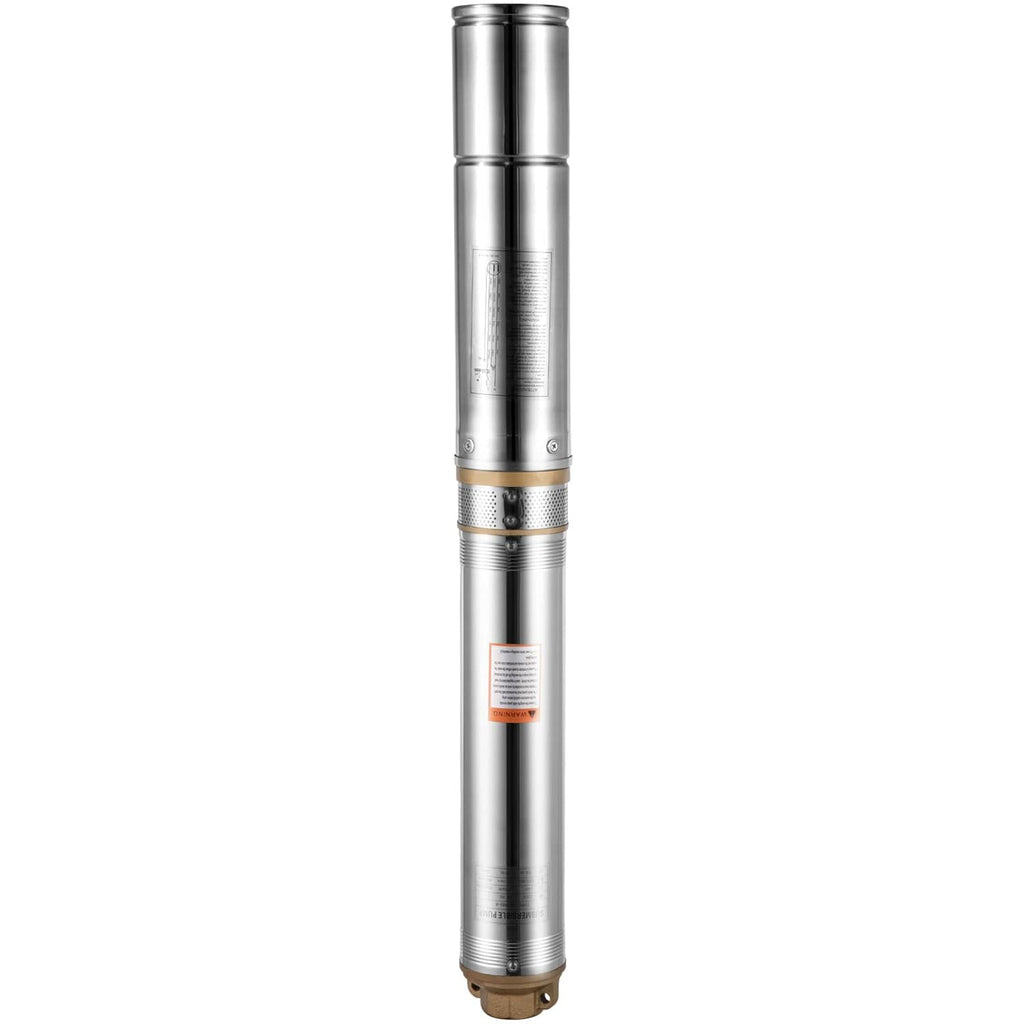1 HP Submersible Well Pump 33GPM 207ft Head 9.8ft Cable Stainless Steel K8733