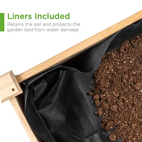 48x24x32-inch Mobile Elevated Wood Planter S488496