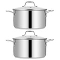 8 Quart Stainless Steel Soup Stock Pot with Lid T33001