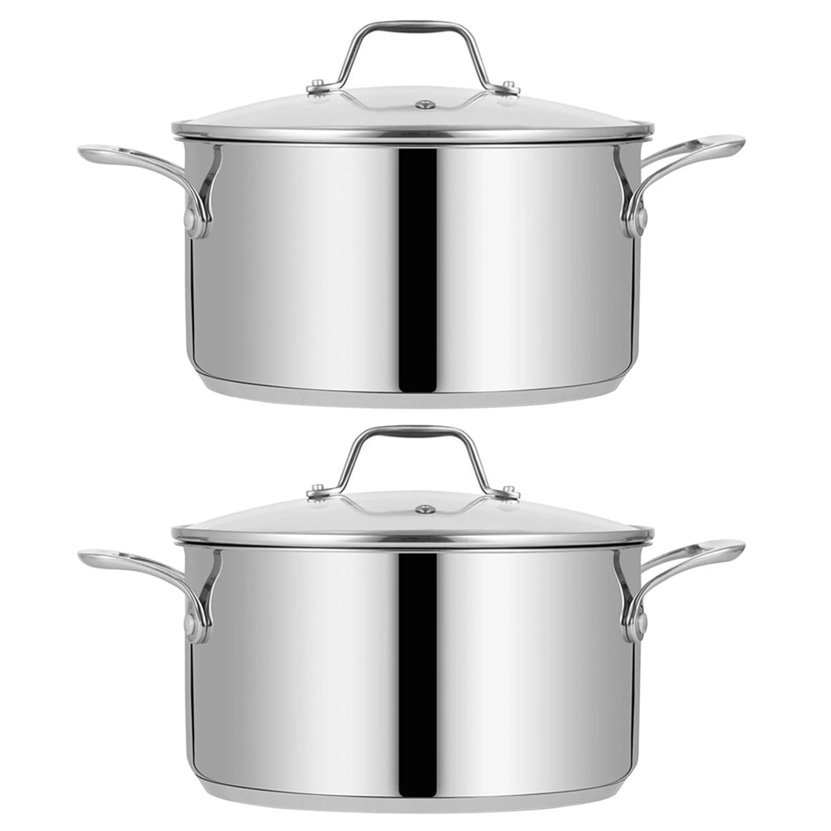 8 Quart Stainless Steel Soup Stock Pot with Lid T33001