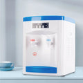 Free Standing Top Loading Hot & Cold Water Cooler Dispenser White & Blue M5554