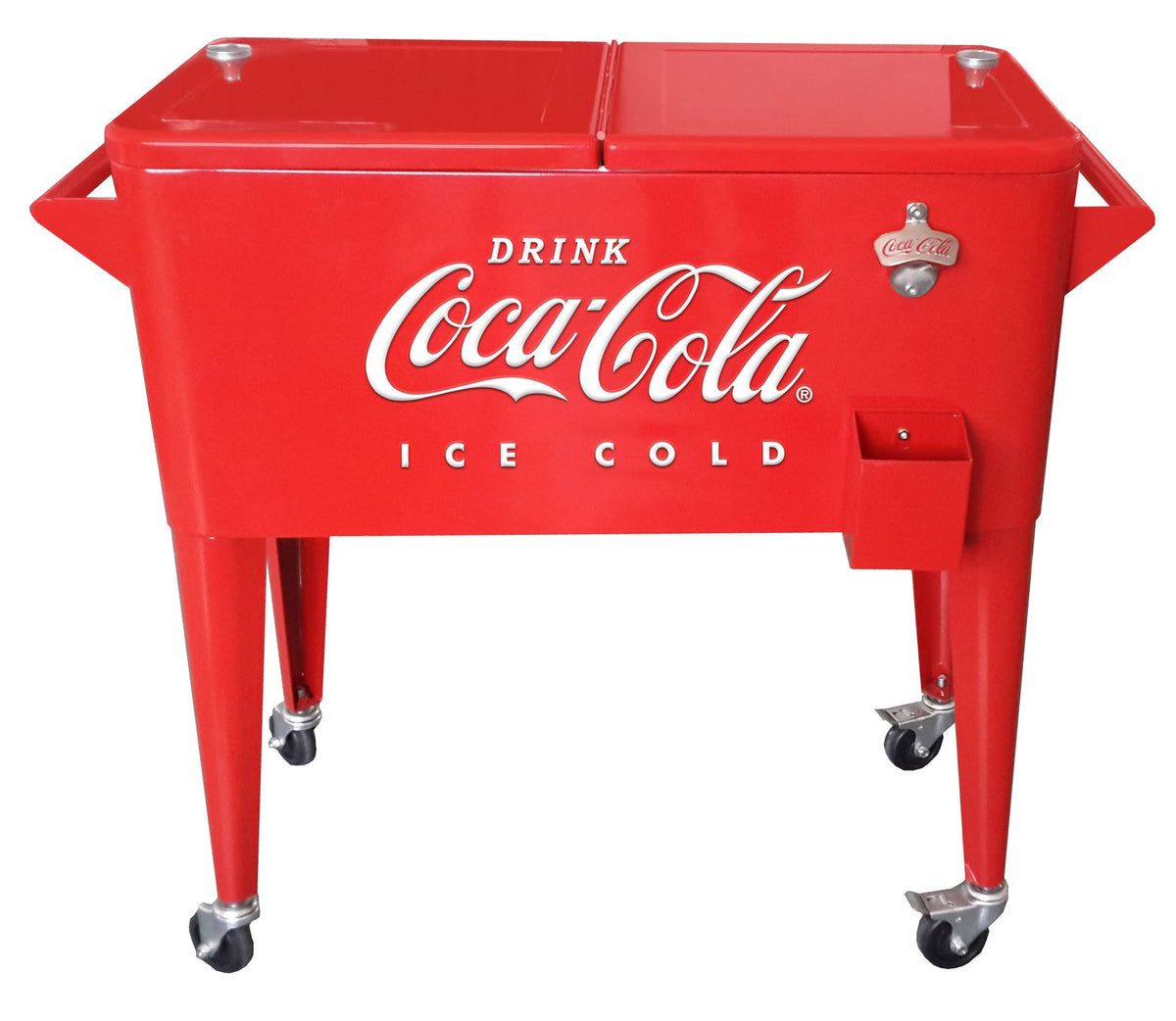 80 Qt. Embossed Coca-Cola Cooler Q6859