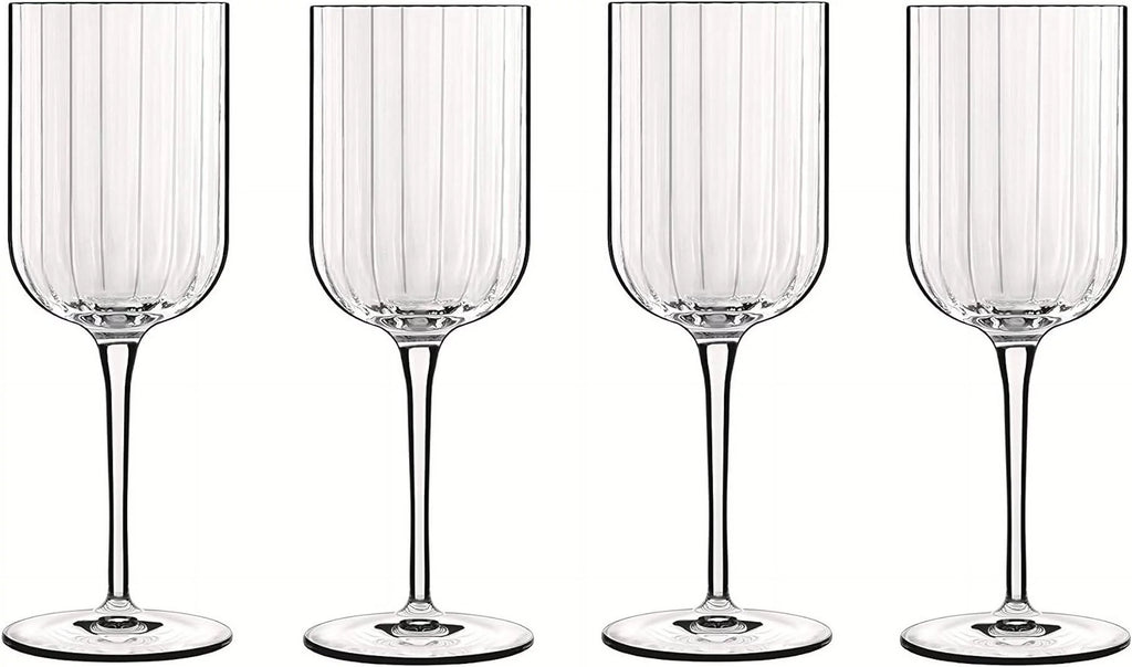 Red Wine Glasses Clear Set Of 4 X379