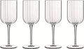 Red Wine Glasses Clear Set Of 4 X379