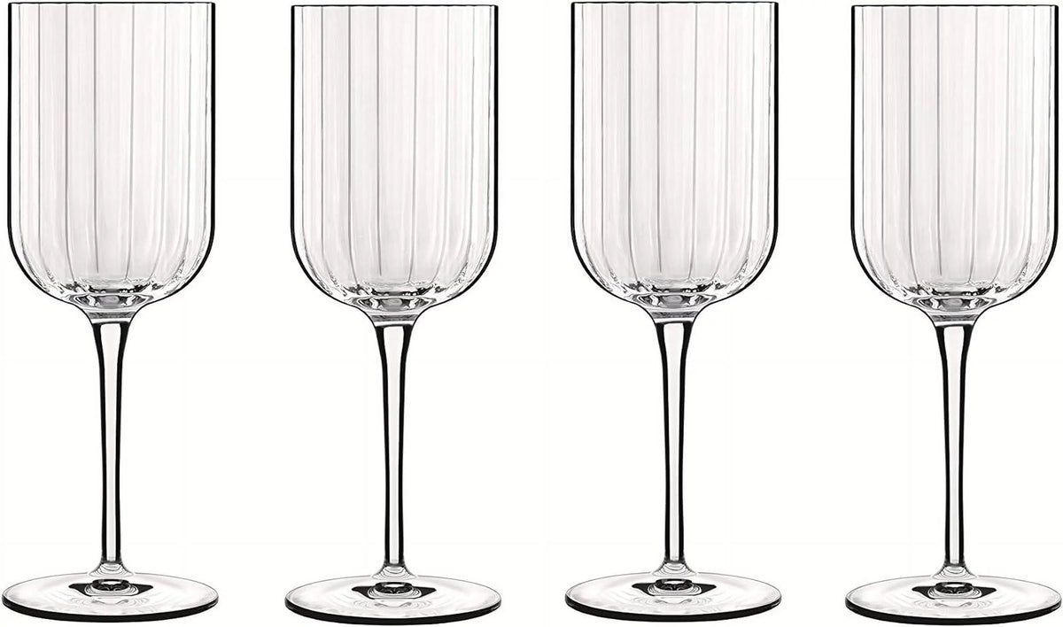 Red Wine Glasses Clear Set Of 4 X379
