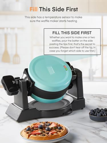 1400W Double Belgian Waffle Maker X62566