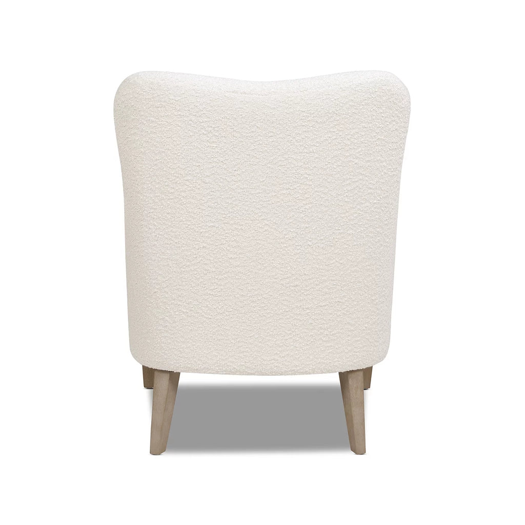 Ivory White Boucle Accent Chair L451731