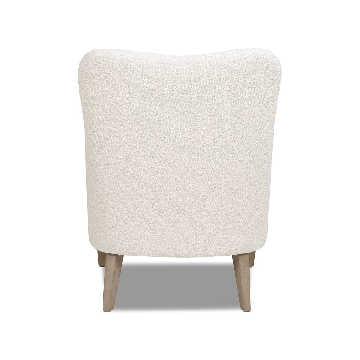 Ivory White Boucle Accent Chair L451731