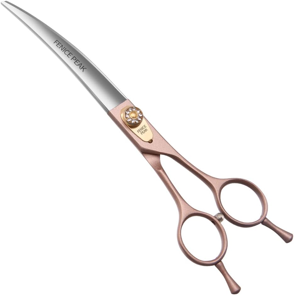 Rose Gold 440C Stainless Steel Dog Grooming Scissors Pack of 2 W930627