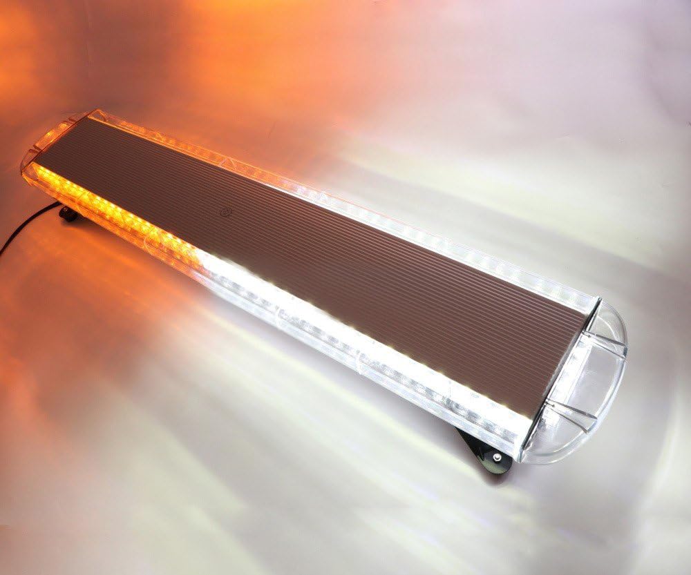 88W LED Flashing Strobe Light 17 Modes Amber White H360