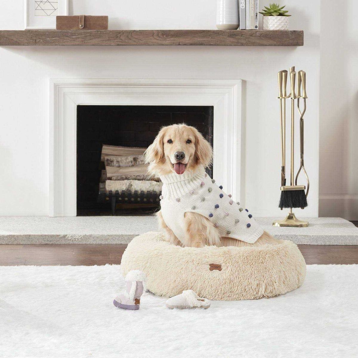 Faux Fur Pet Bed D54221