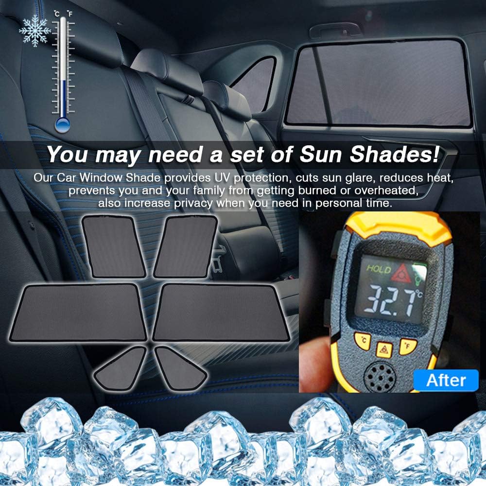 Window Shade Sunshades 6PCS Pack of 2 L452208