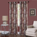 Burgundy Paisley Room Darkening Curtains 2 Pack Panels C714584
