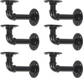 Cast Iron Heavy Duty Elbow Pipe Shelving Brackets (6) U5545