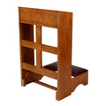 Engraved Cross Folding Kneeler, Medium Oak Y288066