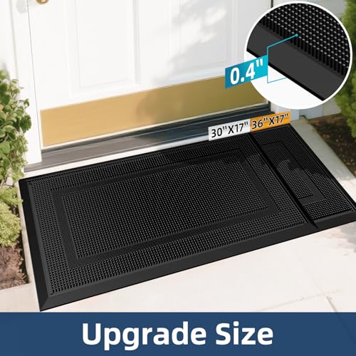Black Heavy Duty Rubber Doormat M138078