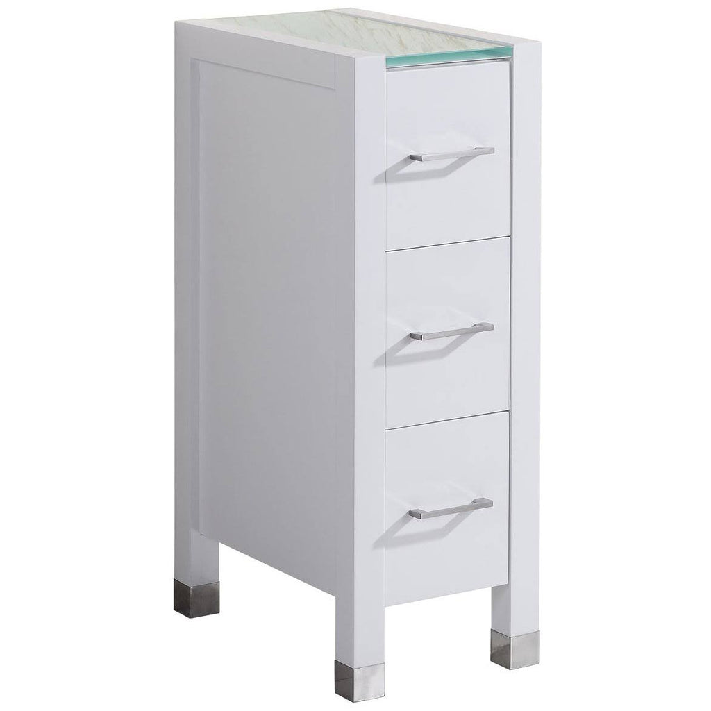 White 11 3/4 in. Wide Vanity Drawer Base S776