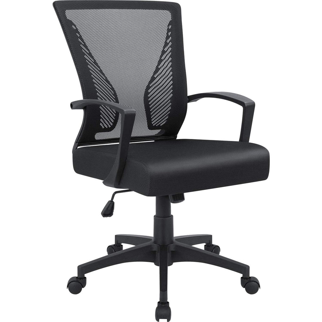 Black Ergonomic Mesh Office Chair with Lumbar Support N880379