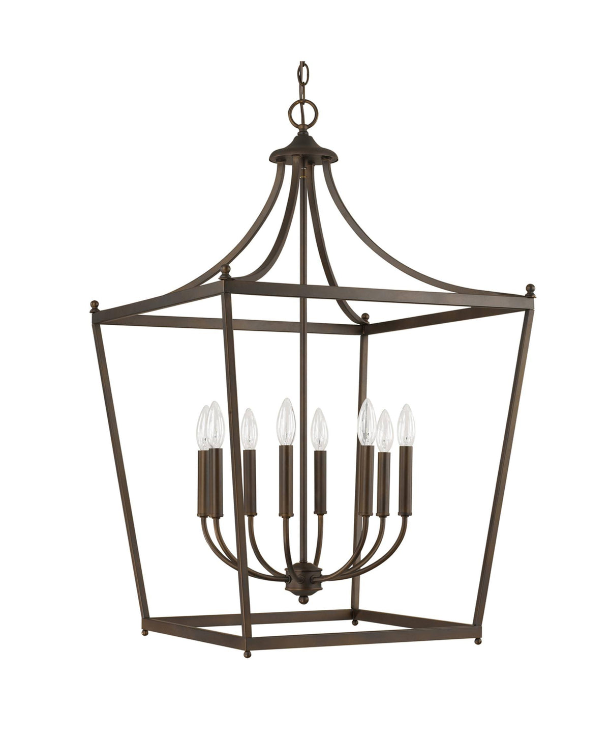 8 Light Burnished Bronze Foyer M1786